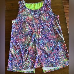 Skechers Active Teen Girl’s Speckled Neon Colored Muscle Style Tank Top 14/16